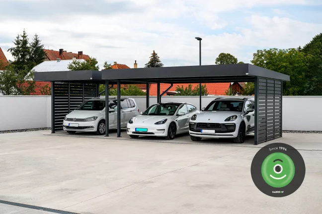 prístrešky pre 2 a pre 1 auto GARDEON