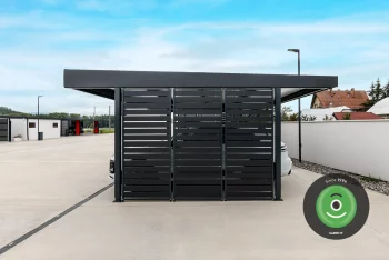 Gardeon showroom přistřešek zboku