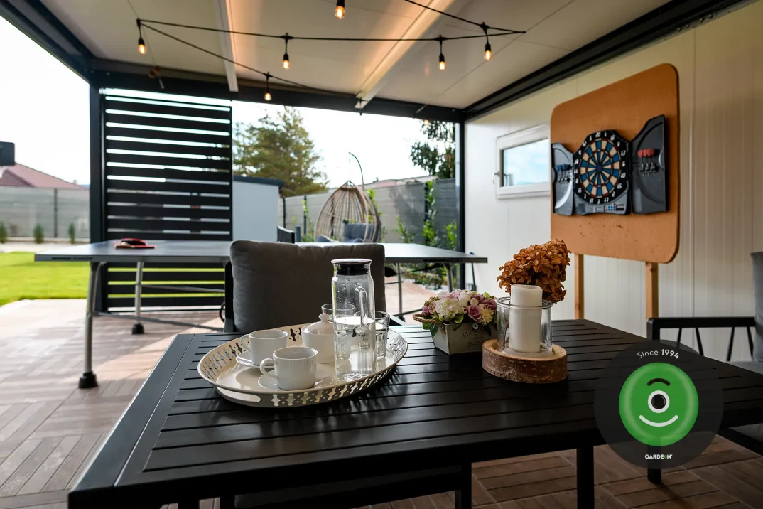 GARDEON domeček s přístřeškem na straně