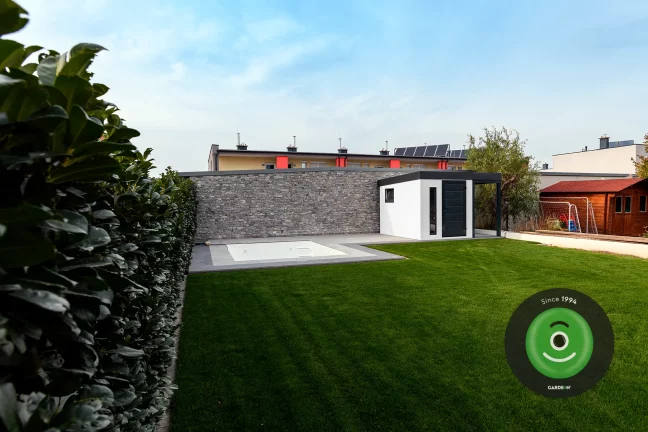 Montovaný domeček GARDEON s doplňky v barvě antracit