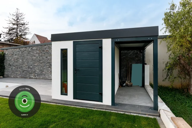 Montovaný domeček GARDEON s doplňky v barvě antracit