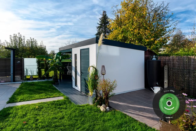Zahradní domek GARDEON se spádem na zadní stranu