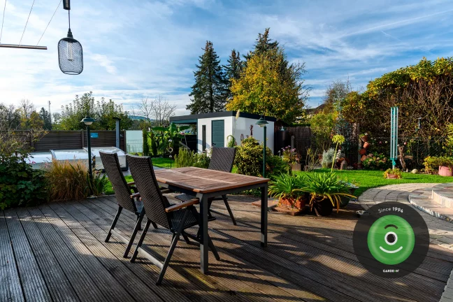 Zahradní domek GARDEON se spádem na zadní stranu