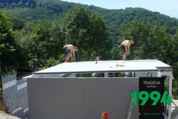 Střecha na víkendový chatce