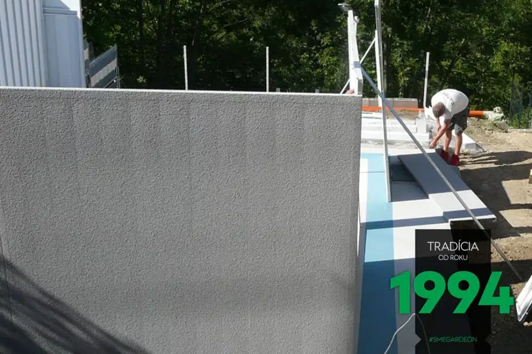 Víkendová chatka stěna