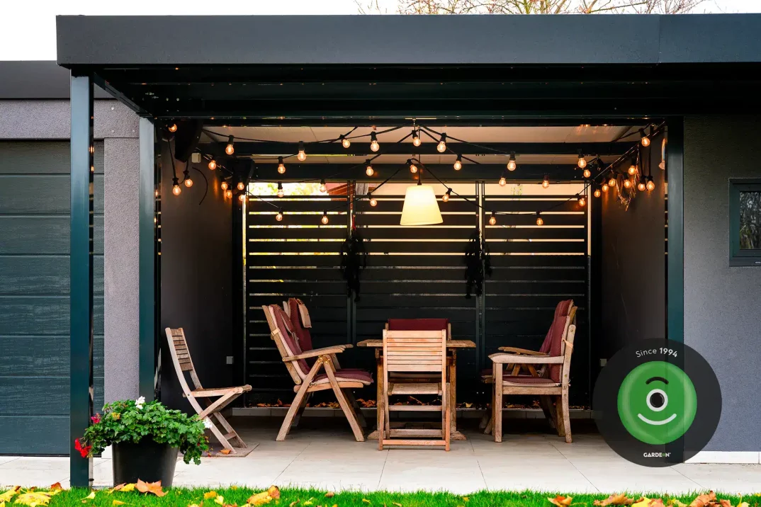 GARDEON montovaná garáž, domeček s přístřeškem