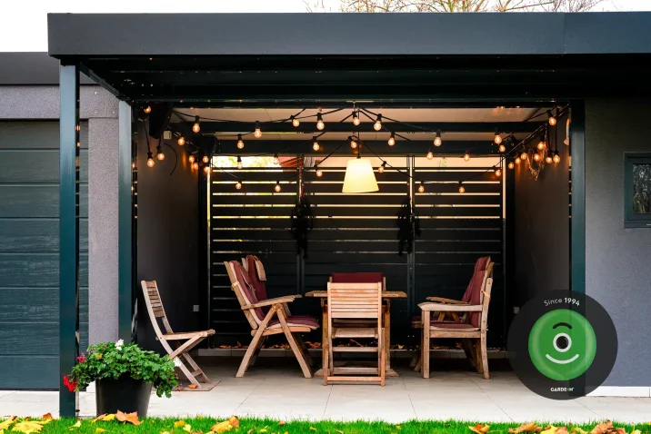 GARDEON montovaná garáž, domeček s přístřeškem