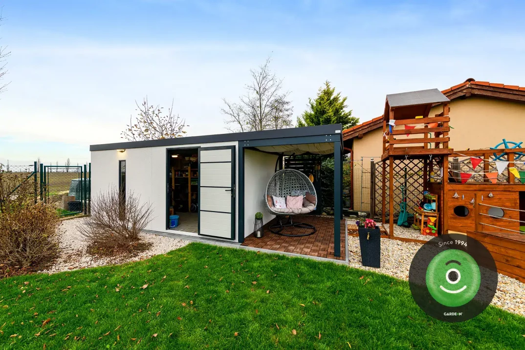 GARDEON domeček s přístřeškem na straně