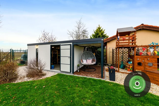 GARDEON domeček s přístřeškem na straně