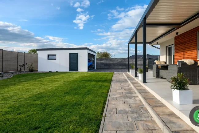 GARDEON garáž pro dvě auta s doplňky antracit 3