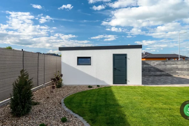 GARDEON garáž pro dvě auta s doplňky antracit 4