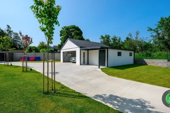 GARDEON dvojgaráž, zahradní domek a přístřešek antracit
