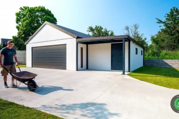 GARDEON dvojgaráž, zahradní domek a přístřešek antracit 3