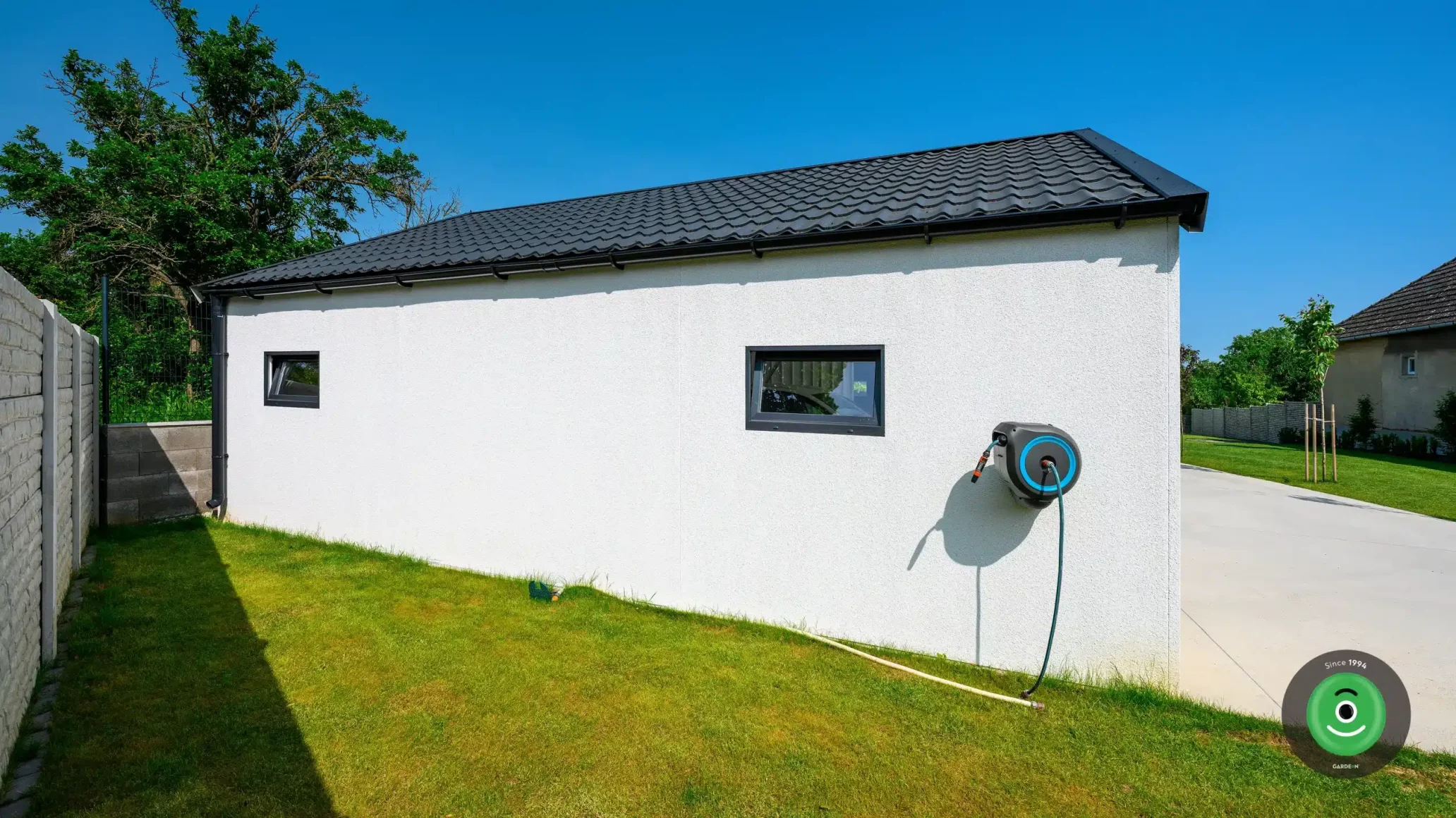 GARDEON dvojgaráž, zahradní domek a přístřešek antracit 6