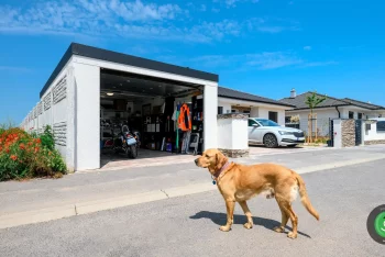 GARDEON garáž pro jedno auto s doplňky antracit 3