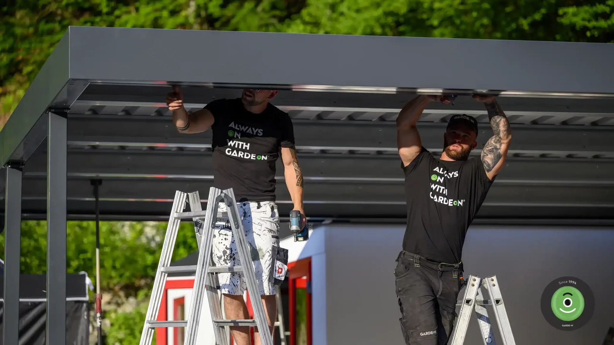 Montování přístřešku pro Rasťa Chválu