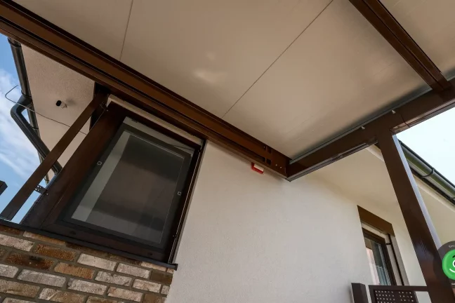 GARDEON hnědý přístřešek pro dvě auta 6