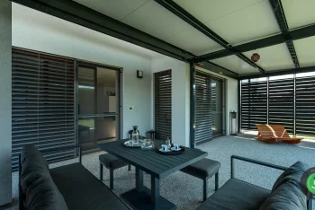 Pergola postavená na míru s detailem na nitro