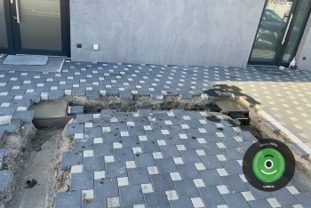 Betonové patky pod zámkovou dlažbou