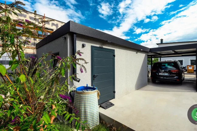 Dvě stavby GARDEON do tvaru písmene L