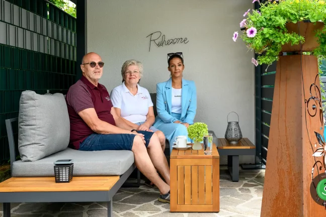 Relax zóna vytvořená z přístřešku GARDEON