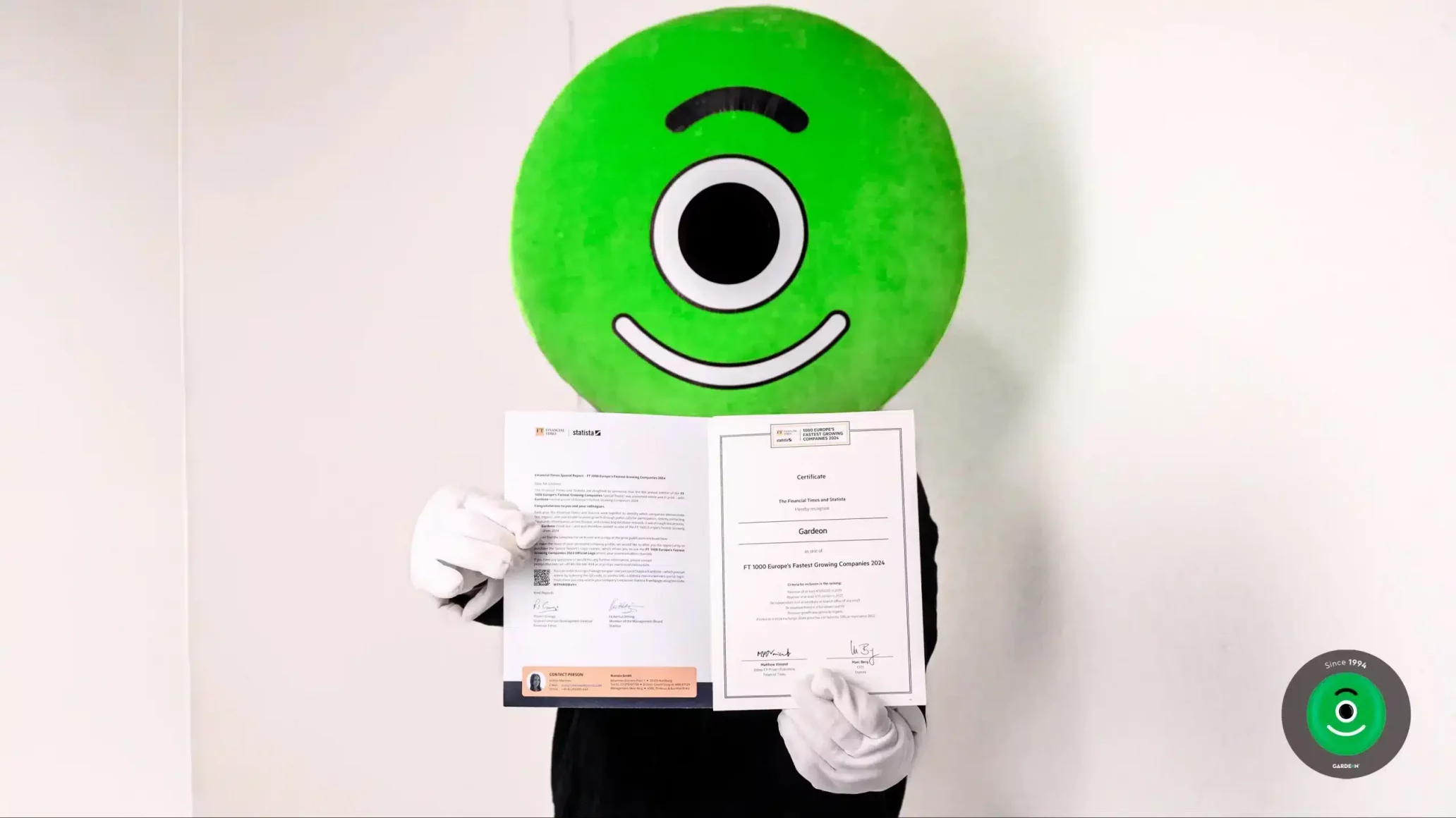 Certifikát pro 1000 nejrychleji rostoucích firem v Evropě 2024