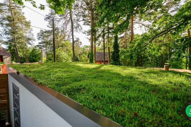 Detailní fotografie zelené střechy na garáži gardeon-4