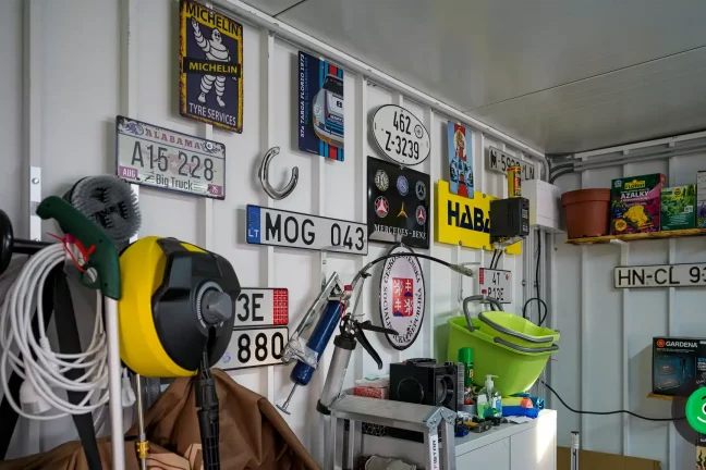 interiér garáže pro jedno auto