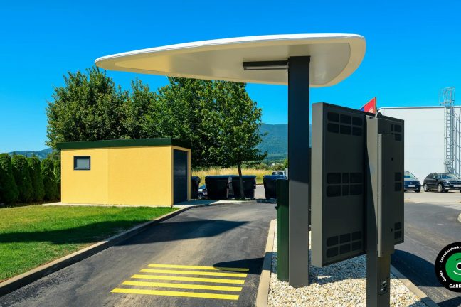 Montovaná konstrukce využita jako skladové zázemí.